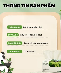 Thông tin của khắn giấy gấu trúc Top One